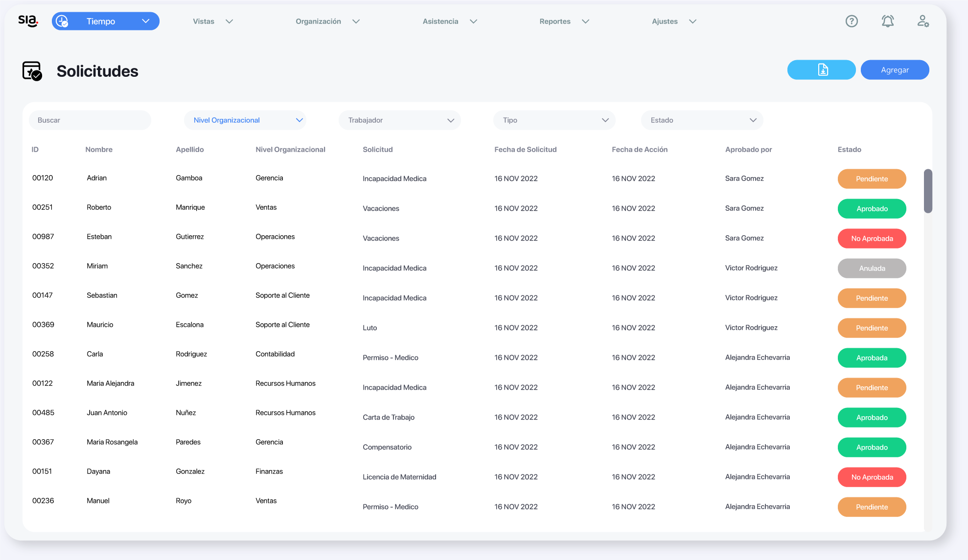 Gestión de solicitudes con SIA 06