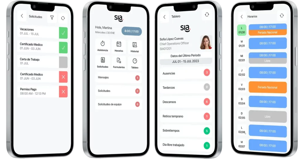 App de asistencia SIA mobile