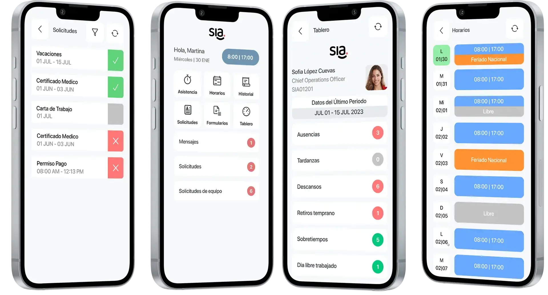 App de asistencia SIA mobile